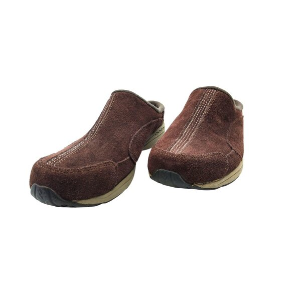 Womens Easy Spirit Soft Brushed Leather Slide On Mules - Picture 2 of 9